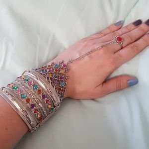 Disney Jeweled Cuff Bracelet & Ring